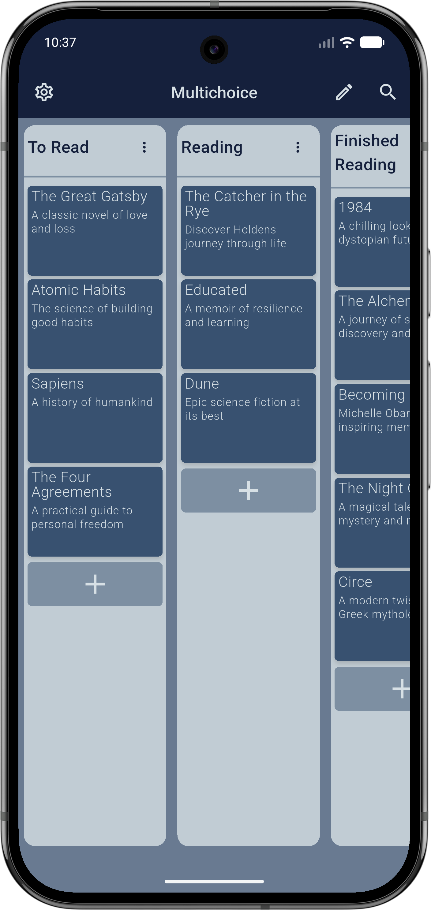 MultiChoice light mode preview